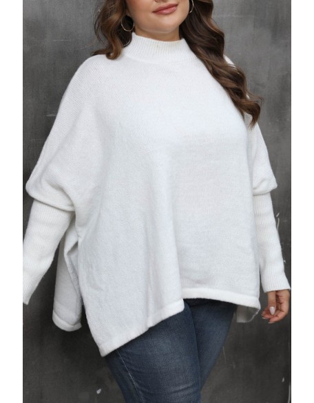 Rhinestone Ruched Overlap Long Sleeve Top